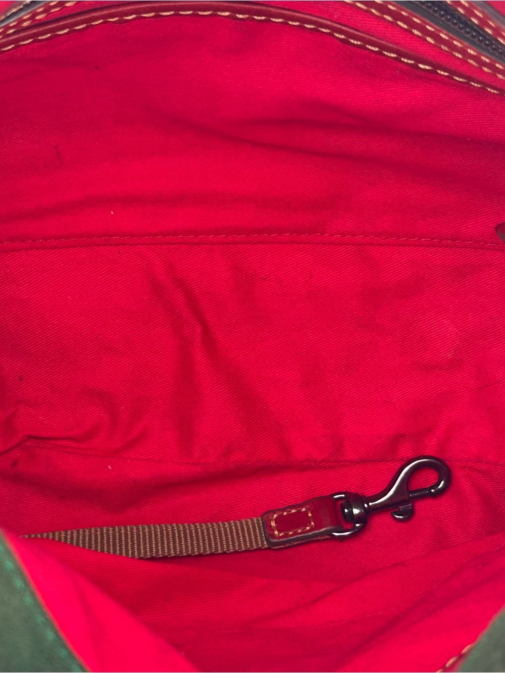 Dooney & Bourke Red Leather Satchel with Matching Wallet - Picture 7 of 16